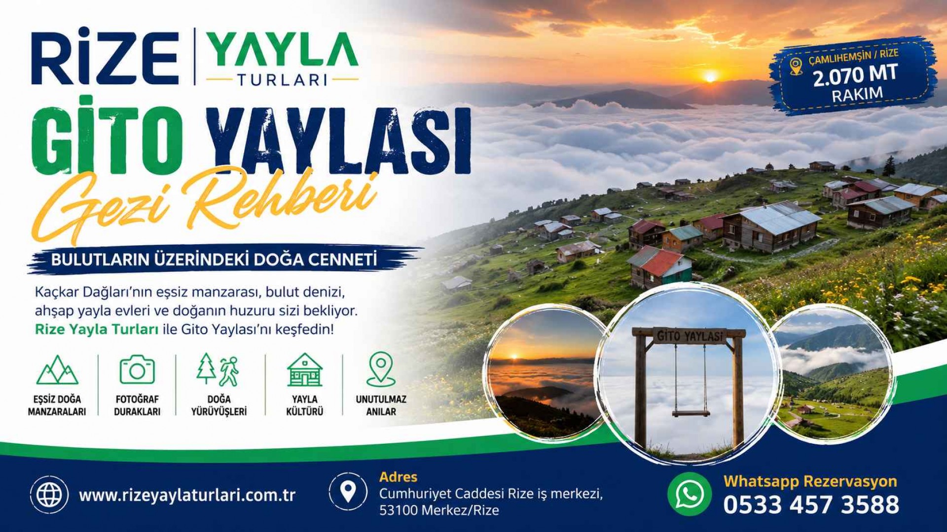 Gito ve Badara Yaylası Turu Rize çıkışlı Karadeniz yayla gezisi