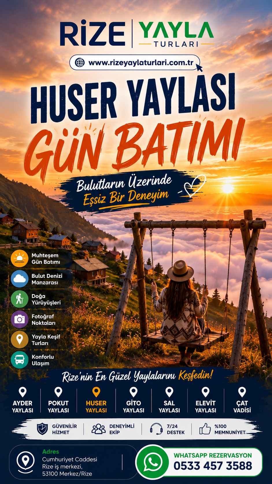 huser gün batımı turu