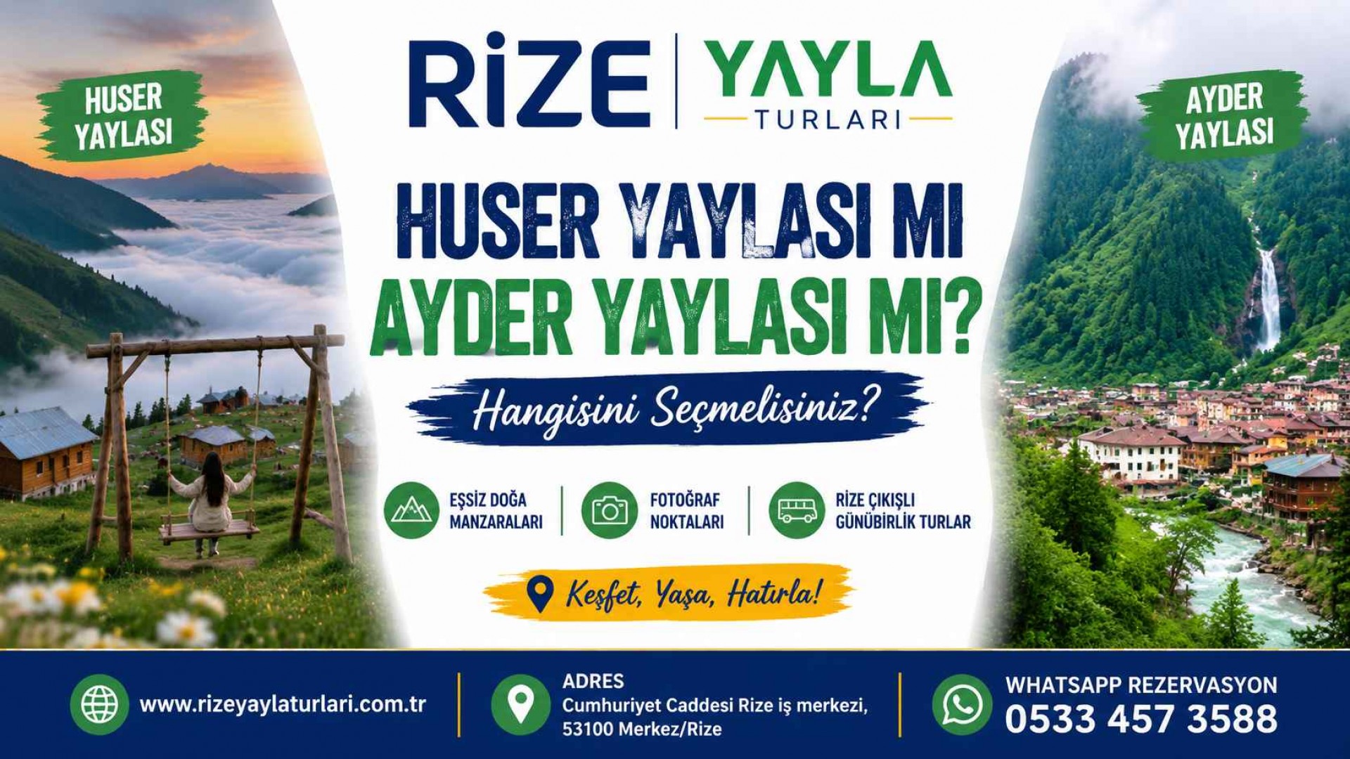 Huser Yaylası mı Ayder Yaylası mı?