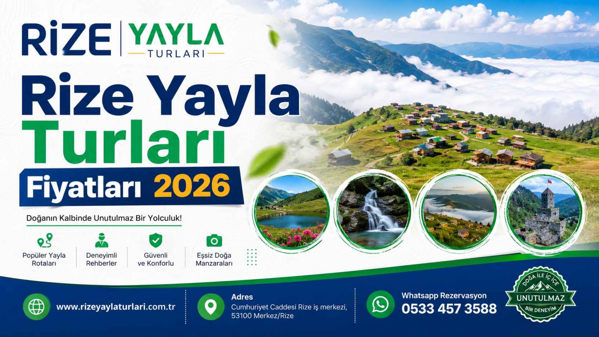 Rize Yayla Turları Fiyatları 2026