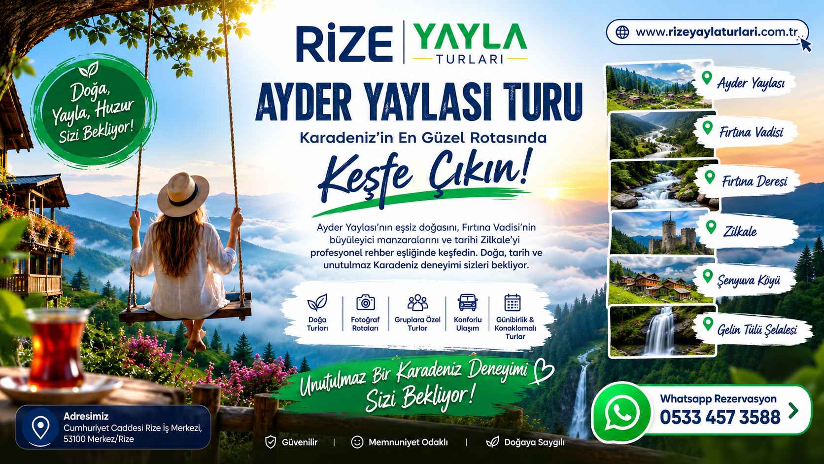 Ayder Yaylası Turu | Rize Yayla Turları Ayder Yaylası Turu - Rize Çıkışlı Günübirlik ve Konaklamalı Yayla Turları