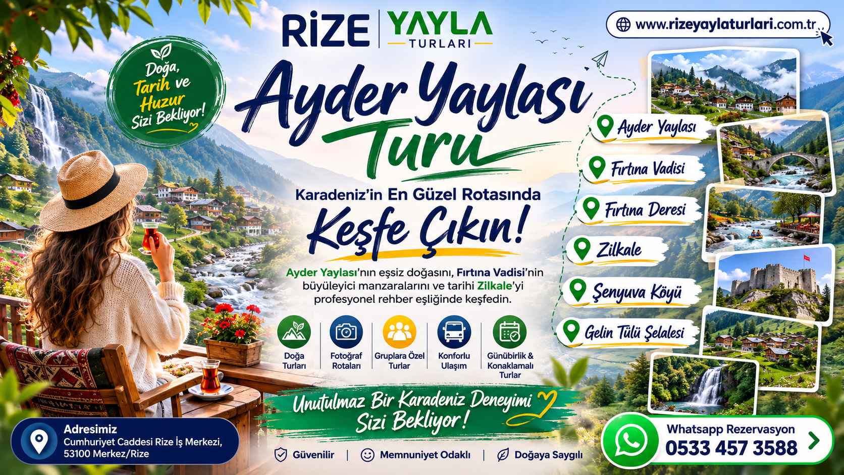 Ayder Yaylası Turu | Rize Yayla Turları Ayder Yaylası Turu - Rize Çıkışlı Günübirlik Yayla Turu