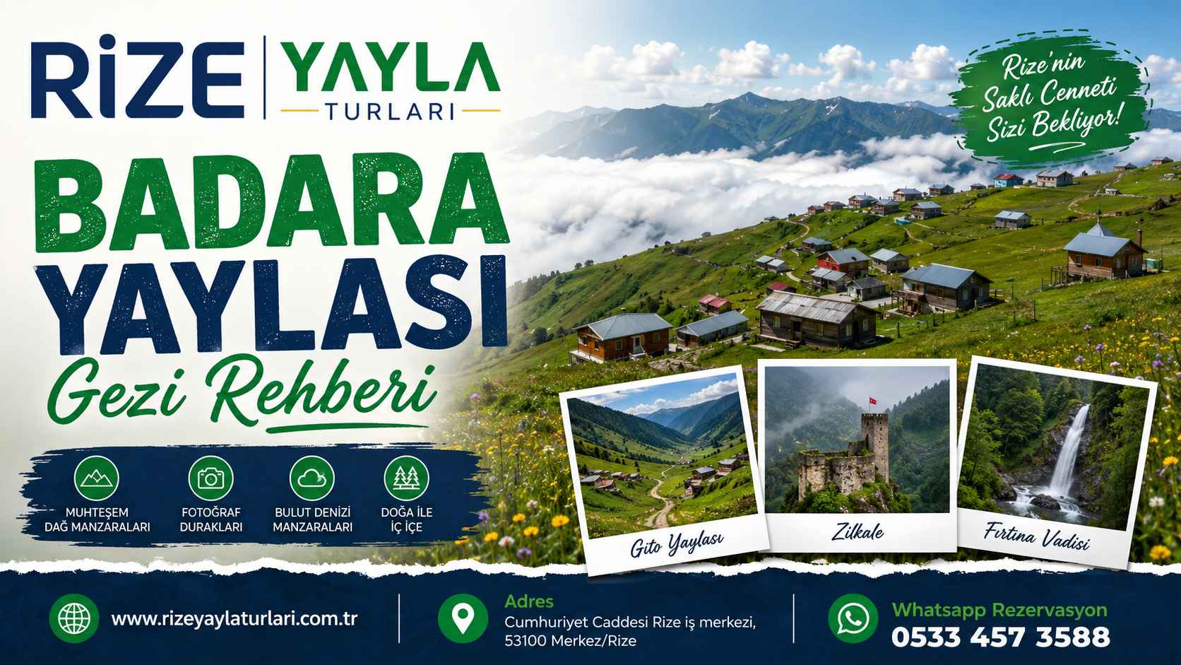 Badara Yaylası Gezi Rehberi – Rize Çıkışlı Karadeniz Yayla Turu