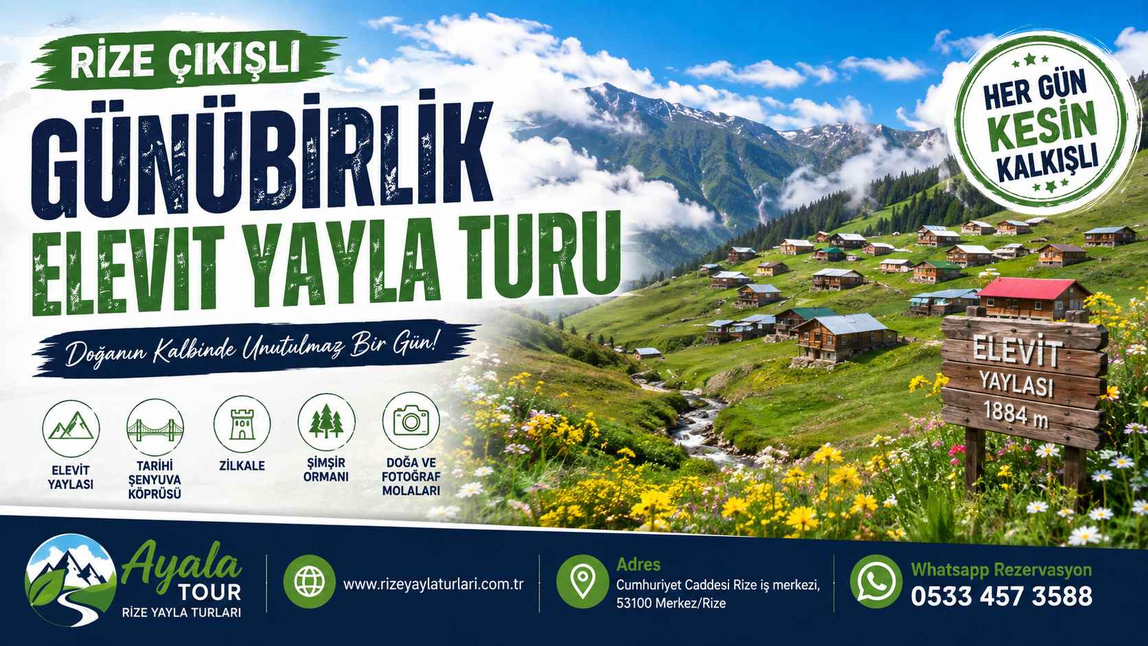 Rize Çıkışlı Günübirlik Elevit Yayla Turu – Elevit Yaylası