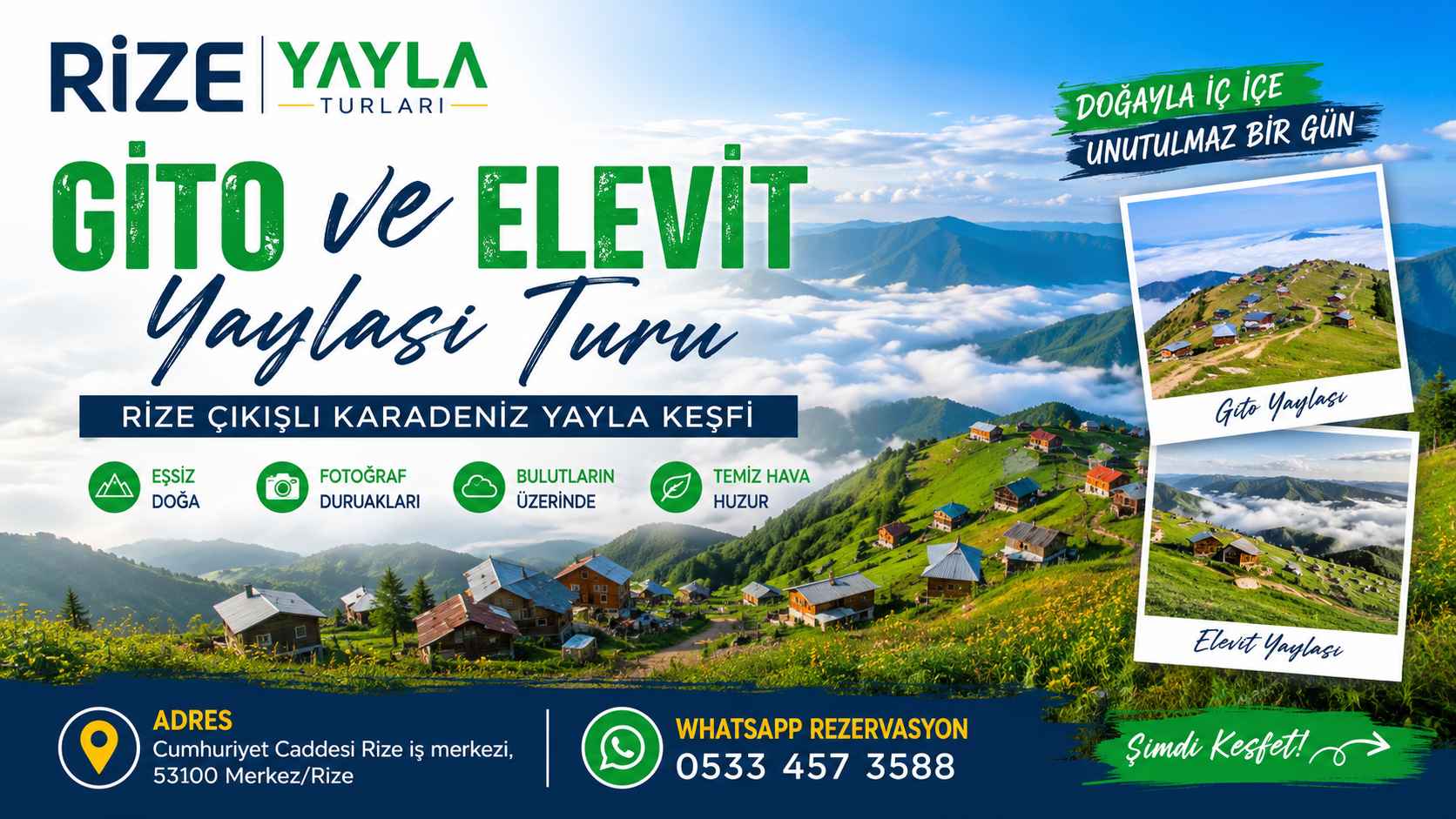 Gito ve Elevit Yaylası Turu – Rize Çıkışlı Günübirlik Yayla Turu