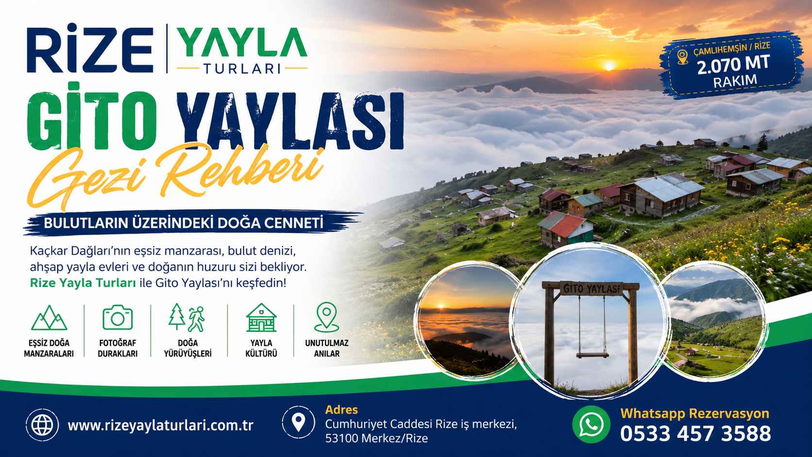 Gito Yaylası Gezi Rehberi – Rize Yayla Turları ve Gito Yaylası Turu