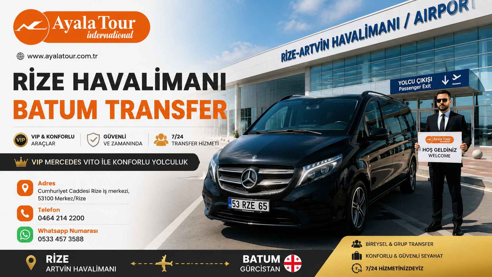 VIP Transfer Rize - Rize-Artvin Havalimanı, Trabzon Havalimanı ve Karadeniz Özel Transfer Hizmeti