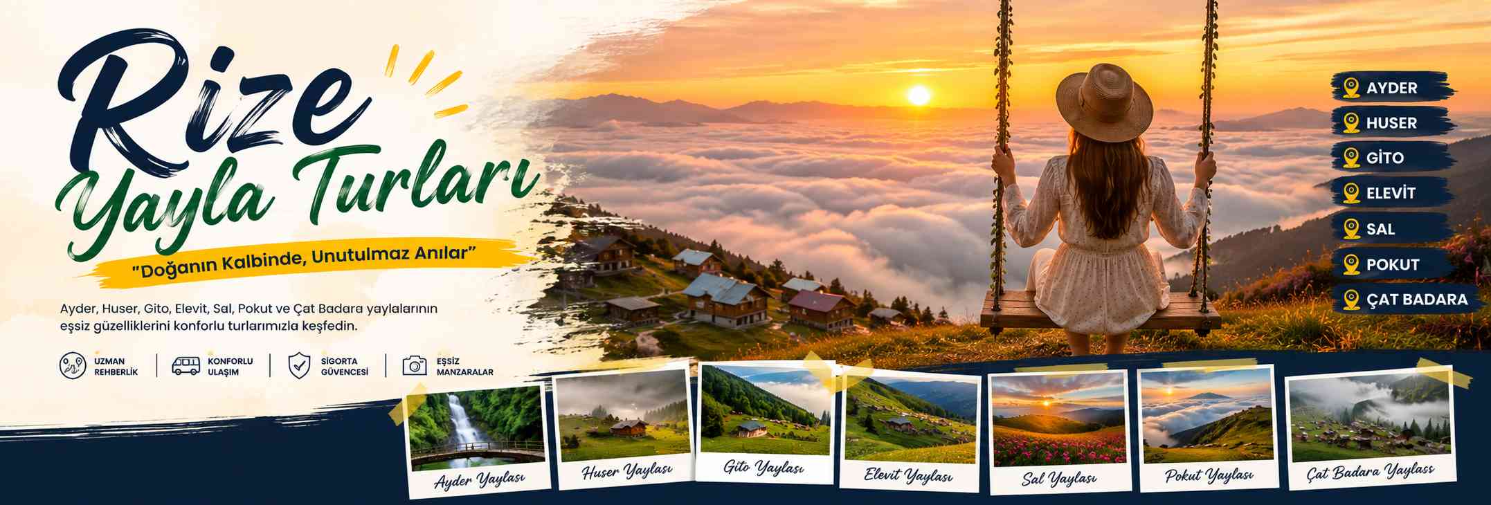 Rize Yayla Turları 2026 - Ayder, Huser, Pokut ve Gito Yaylaları