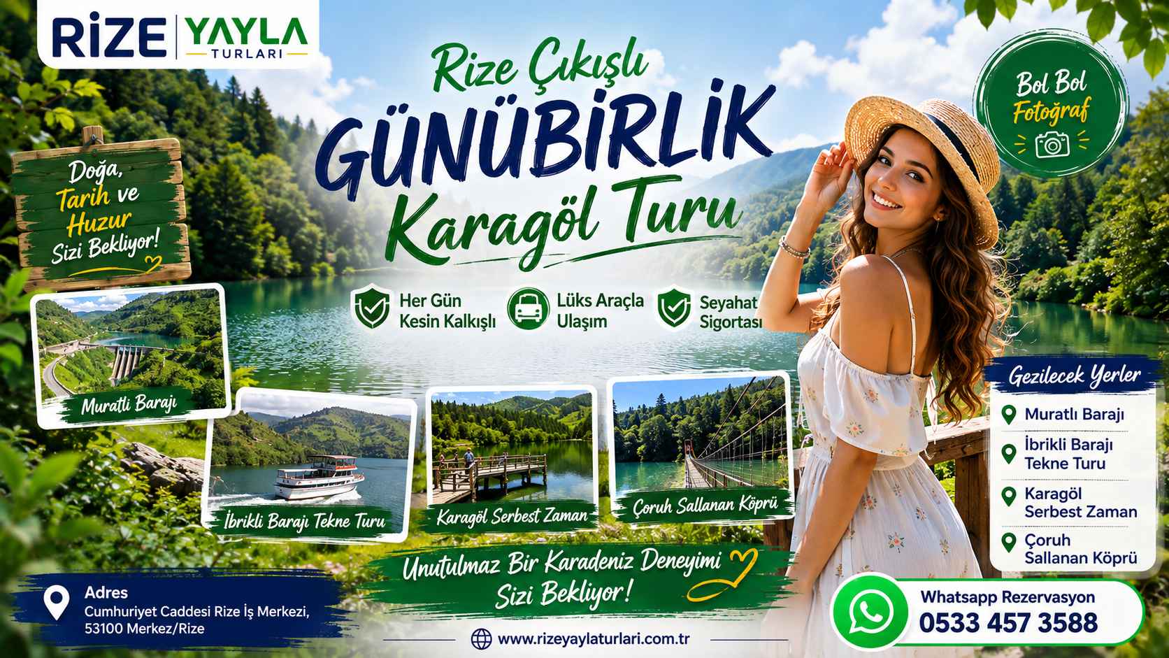 Rize çıkışlı Borçka Karagöl Turu – Karagöl Tabiat Parkı doğa gezisi